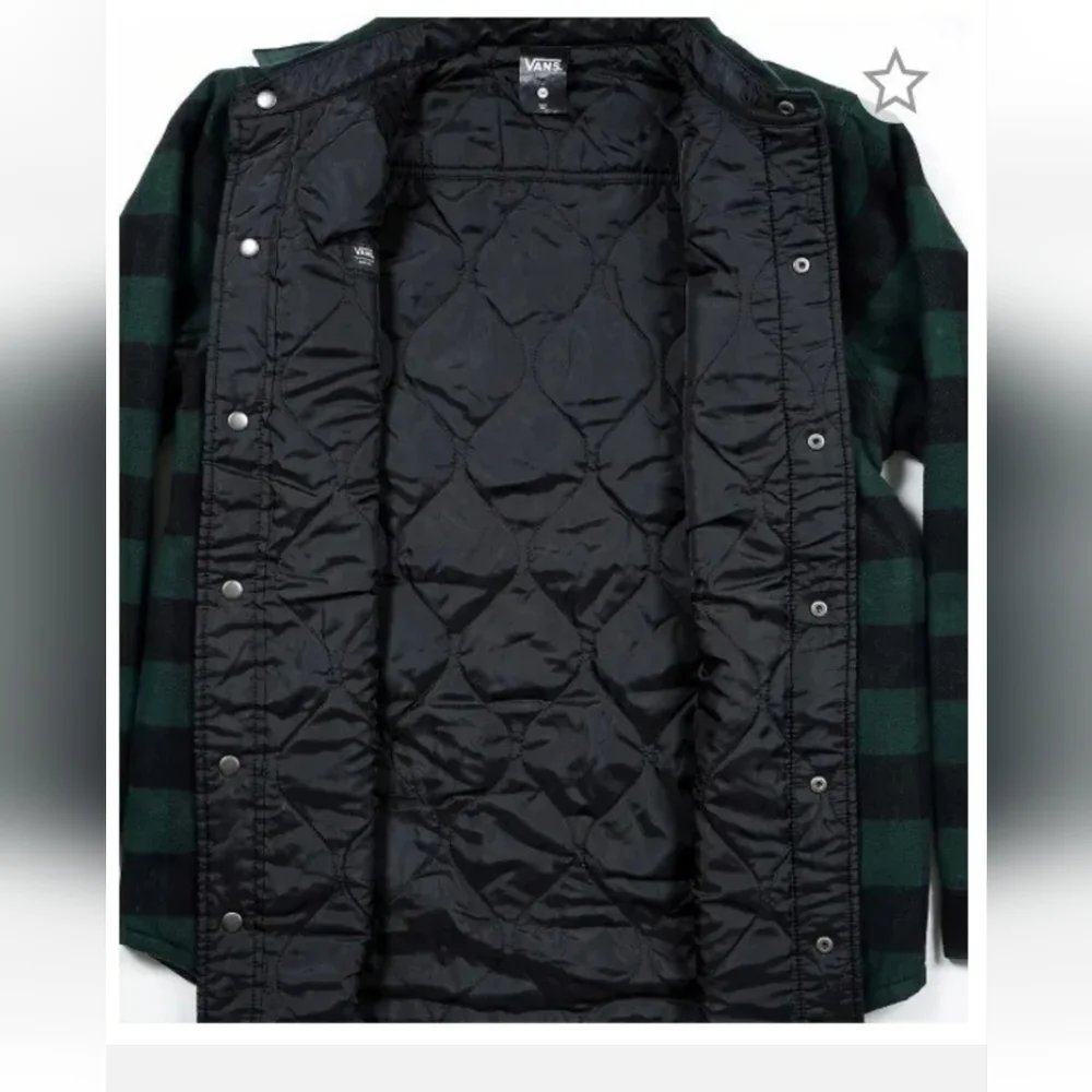 VANS Men's Reversible Jacket - Green/Black - NWT - Picture 6 of 6